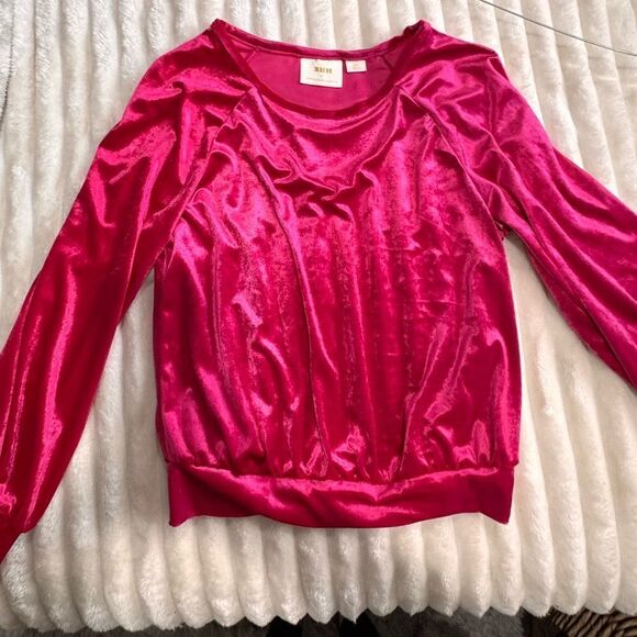 Velvet Pink Candace Shirt by Mauve for Anthropologie - Picture 3 of 8